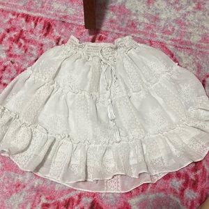 White Lace Skirt